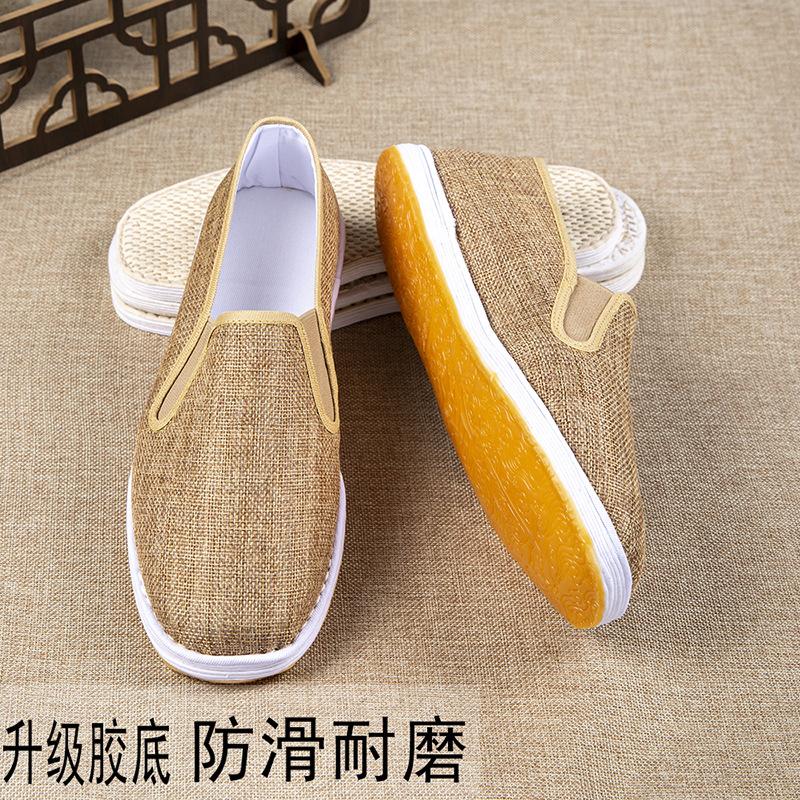 Cloth shoes spring and summer handmade lasagna traditional cloth shoes linen breathable casual flat single shoes