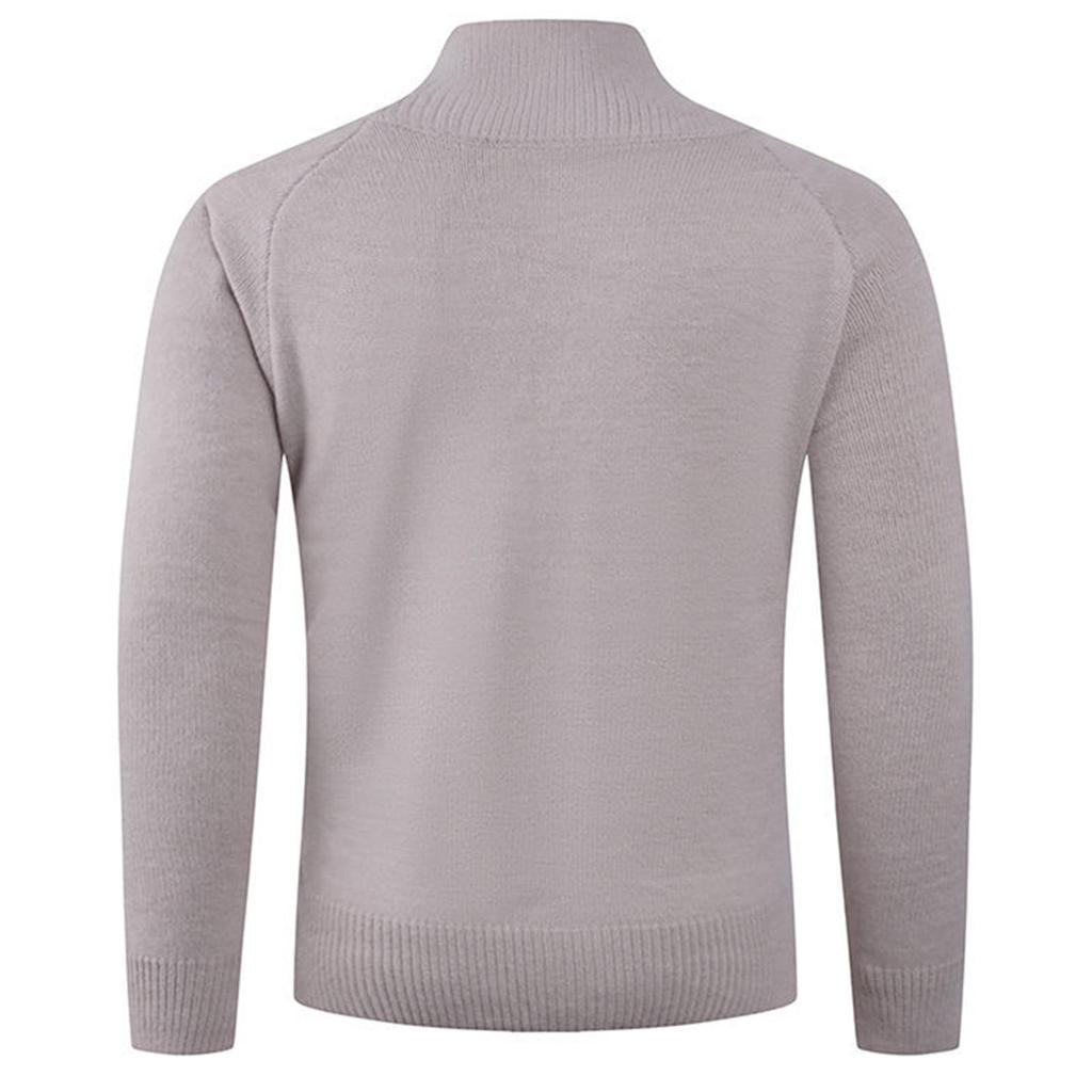 Men's  Standing   Collar  Self-Cultivation  Leisure  Cardigan  Knitting  Sweater  Coat