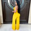 Women’s Sexy Bandeau Jumpsuit with Wide-Leg Pants - European and American New Fashion