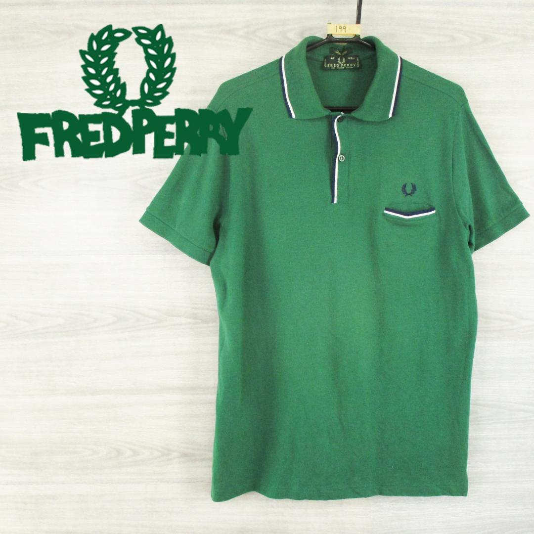 

[Б/У] FRED PERRY Сделано в Италии Поло оверсайз с коротким рукавом M0199s