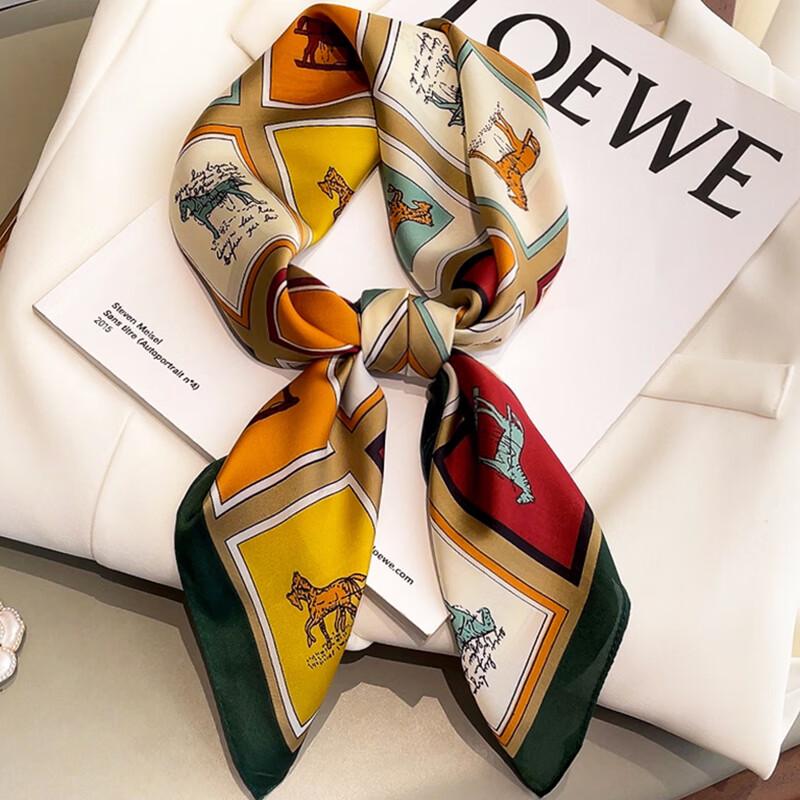 SIYUTANG Imitation Silk Square Scarf