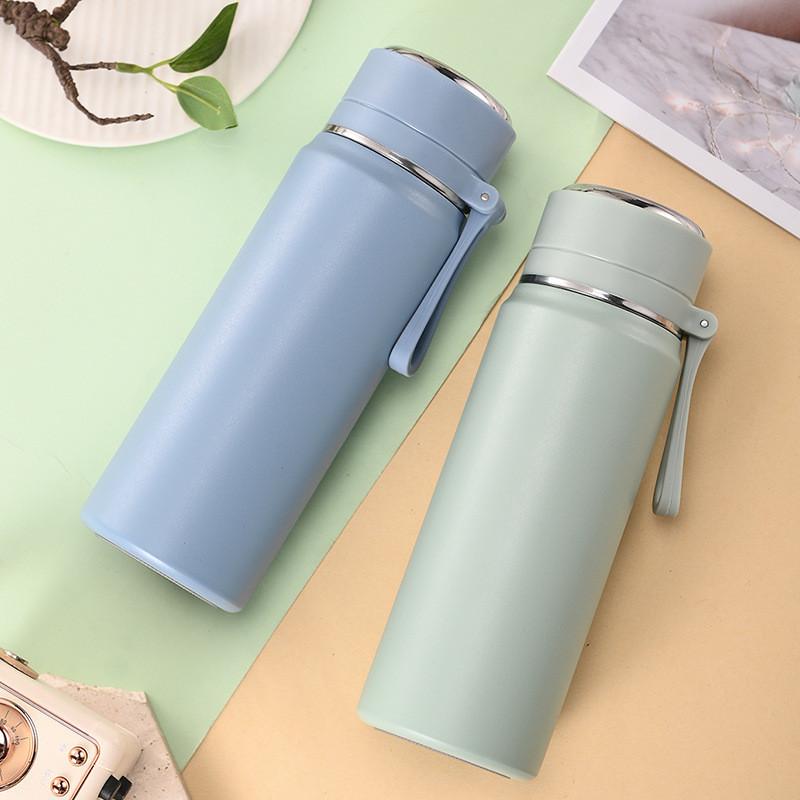 Modern Minimalist 500ml Insulated Coffee Mug With Portable Handle For Office And Travel