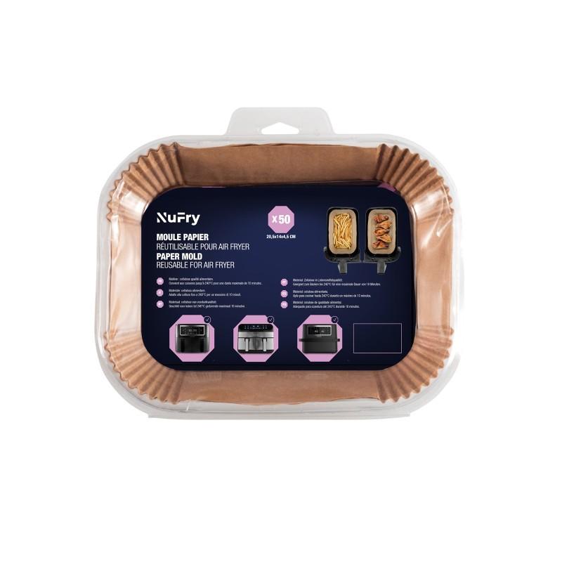 Moules Papier Cuisson Air Fryer Paperec 50p Nufry