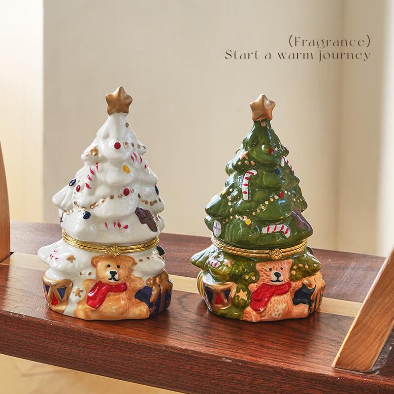 GOWKE Scented Candle Christmas Tree Ornament