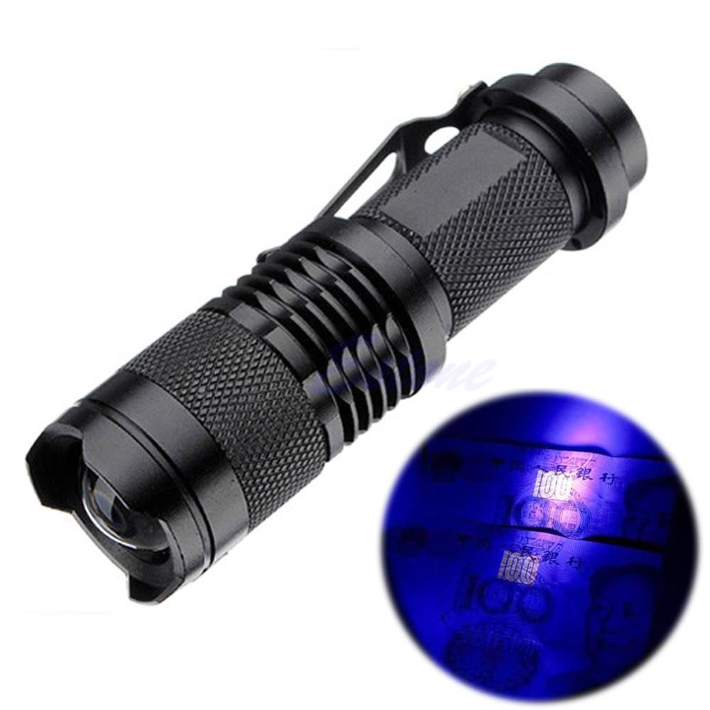 Zoom Mini SK68 Strong Light Flashlight with Pen Clip for Camping