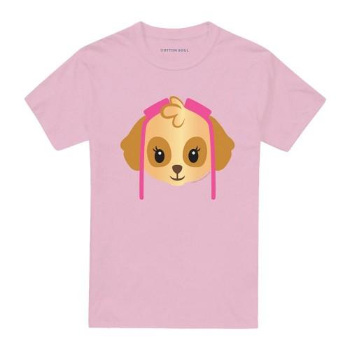 Paw Patrol Unisex Adult Skye Emoji T-Shirt