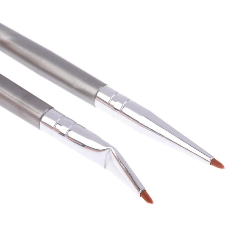 1/2Pcs Ultra Fine Eyeliner Brush Angled Bent Tip Detail Eye Liner Brush Under The Eyes Place Precise Detail Concealer Brush