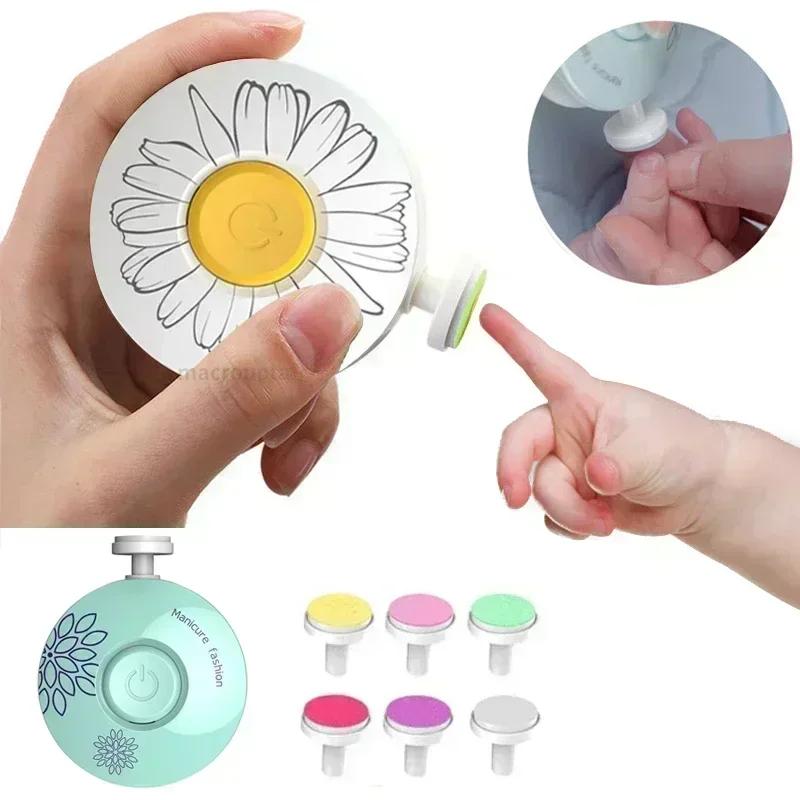 Non-Toxic Electric Baby Nail Trimmer Baby Items Kid Nail Polisher Tool Care Kit Easy To Trim Nail File Newborn Baby Things Bebe Accessorie