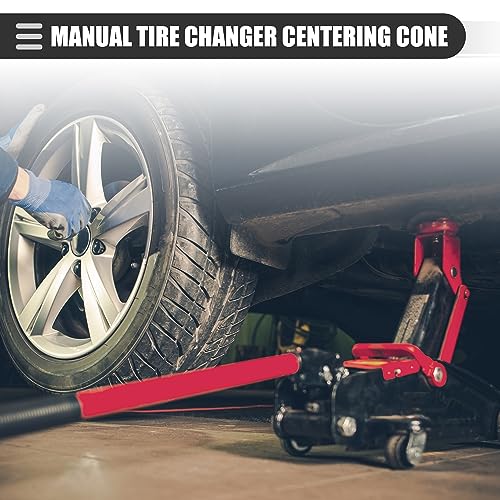 ACROPIX Manual Tire Changer Centering Cone for Universal Vehicles Metal Silver Tone