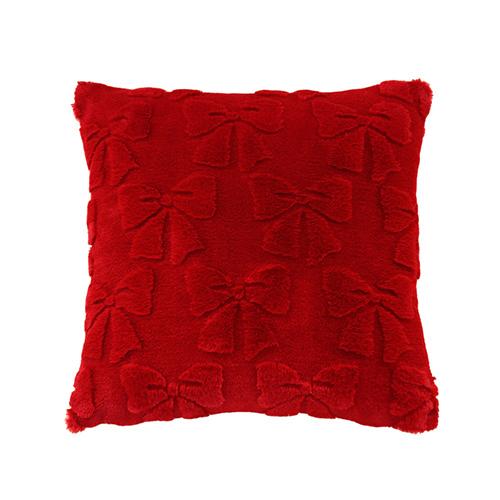 1PC Nuan Series 45x45cm Simple Solid Color Pillowcase Butterfly Knot Plush Soft Cushion Cover for Sofa Living Room Bedroom Home Decor