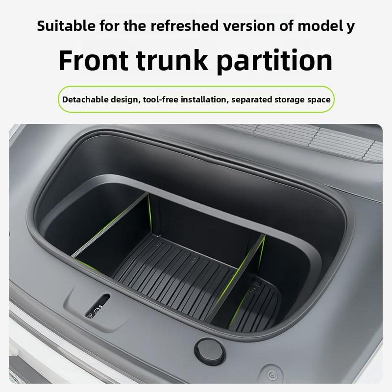 Car Sticker Hot For Tesla Model Y Juniper Front Spare Box Partition Board Juniper Front Spare Box Storage Partition Board Car Ac