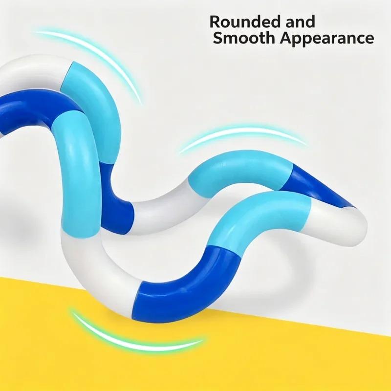 Transformable Twist Fidget String Sensory Therapy Toy Colorful Relief Stress Squeeze Anti-Anxiety Classroom Fidget Calming Toy