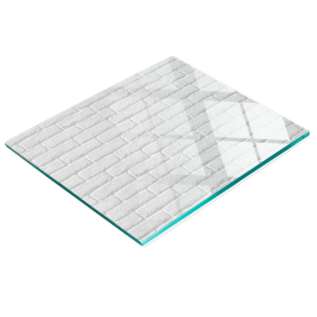 Kitchen Multifunctional Decorative Glass Board Brick Wall 60x52 Cm