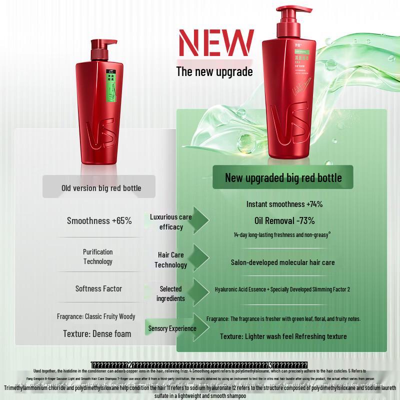 VS Sassoon Clean & Smooth Hair Shampoo 3-Pack