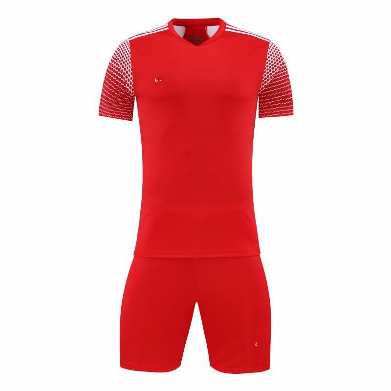 Adult Soccer Jersey Set Short Sleeve Team Uniform Custom Print Number Name Sportswear