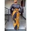 Women's Plus Size Dress 3D Pattern Casual Tie Printed Temperament Dress