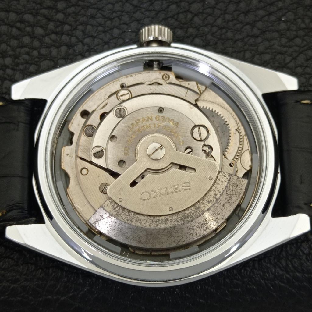 AUTOMATIC VINTAGE REFURBISHED SEIKO 5 6309A JAPAN MENS BLACK WATCH A441174-4 Sk-a441174