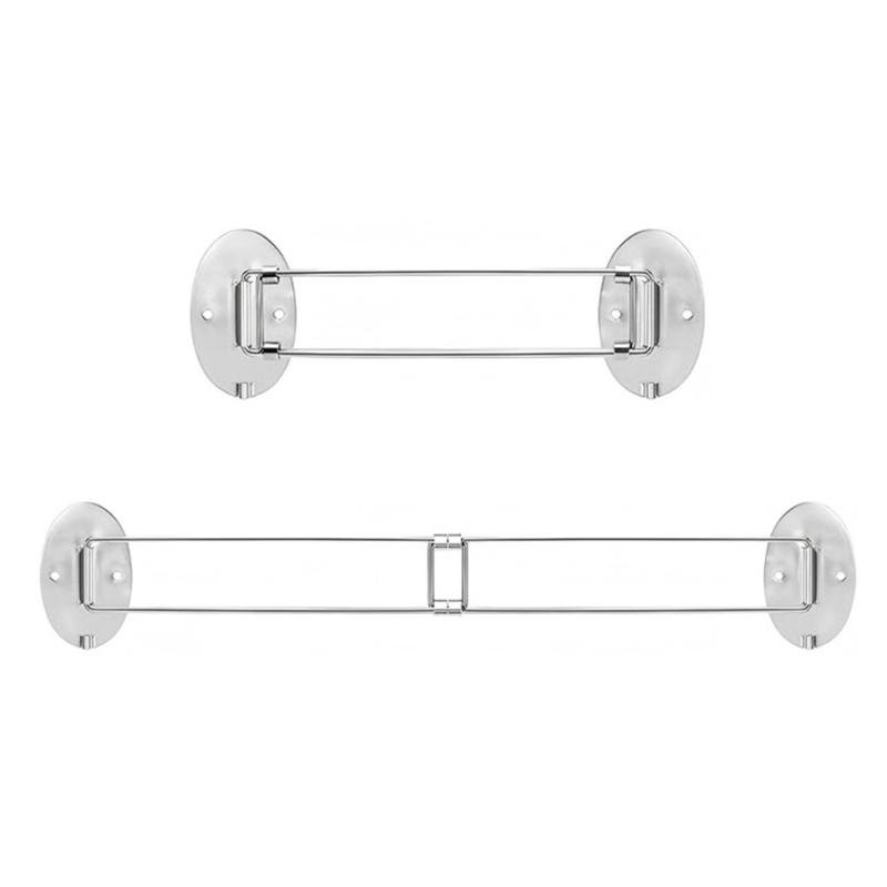 Adhesive Shower Storage Bar, Stainless Steel Wall Rail for Small Bathrooms, Travel Trailer Showers and Yacht Corners
