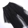 AltGoth Harajuku Gothic Mesh Skirt Women Cyberpunk Y2k E-girl High Waist Irregular Skirt Emo Alternative Indie Clubwear Female