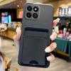 Etui na telefon For Honor 400 Smart G z miejscem na karty, portfelem, uchwytem, do Huawei Honor400 Smart X7d 4G, matowe, miękkie silikonowe, ochrona tyłu