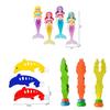 Shell Mermaid Pool Water Play Set With Plastic Construction For Kids Bathing Fun