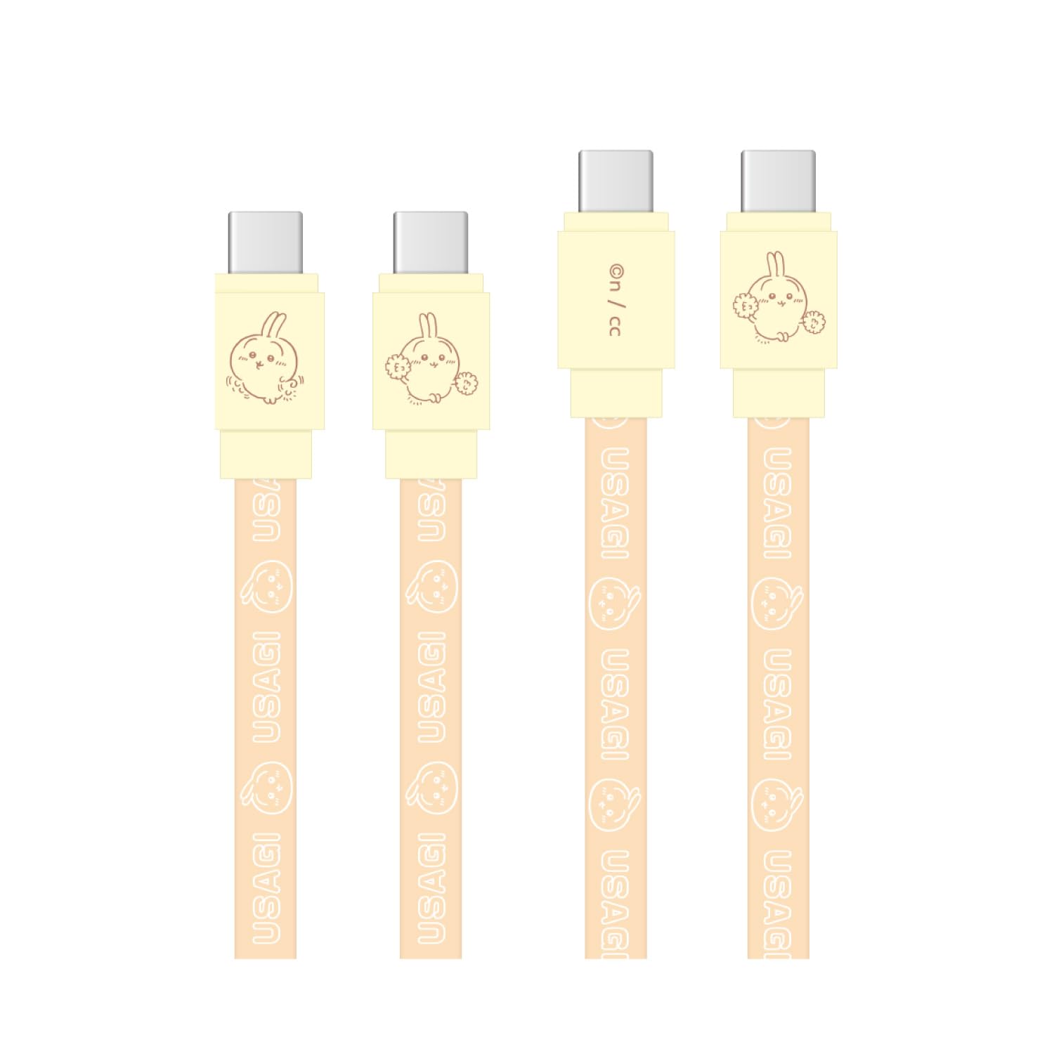 

Gourmandies Chiikawa PD60W Compatible USB 2.0 Type-C Cable, Rabbit Design, CK-43C