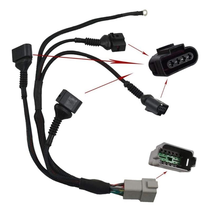 1 Set 1.8T Ignition Coil Wiring Harness Loom Suitable For TT A4 NP-18WHKIT, 034-701-0004, 06B998018T, 0347010004 Turbocharged