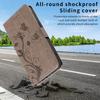 For Honor 400 5G (Global) Stand Case Leaf Shape Magnetic Clasp Leather Phone Cover with Hand Strap