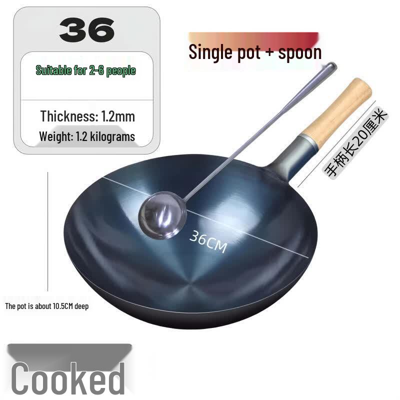 Sevenpower Chef s Wrought Iron Wok