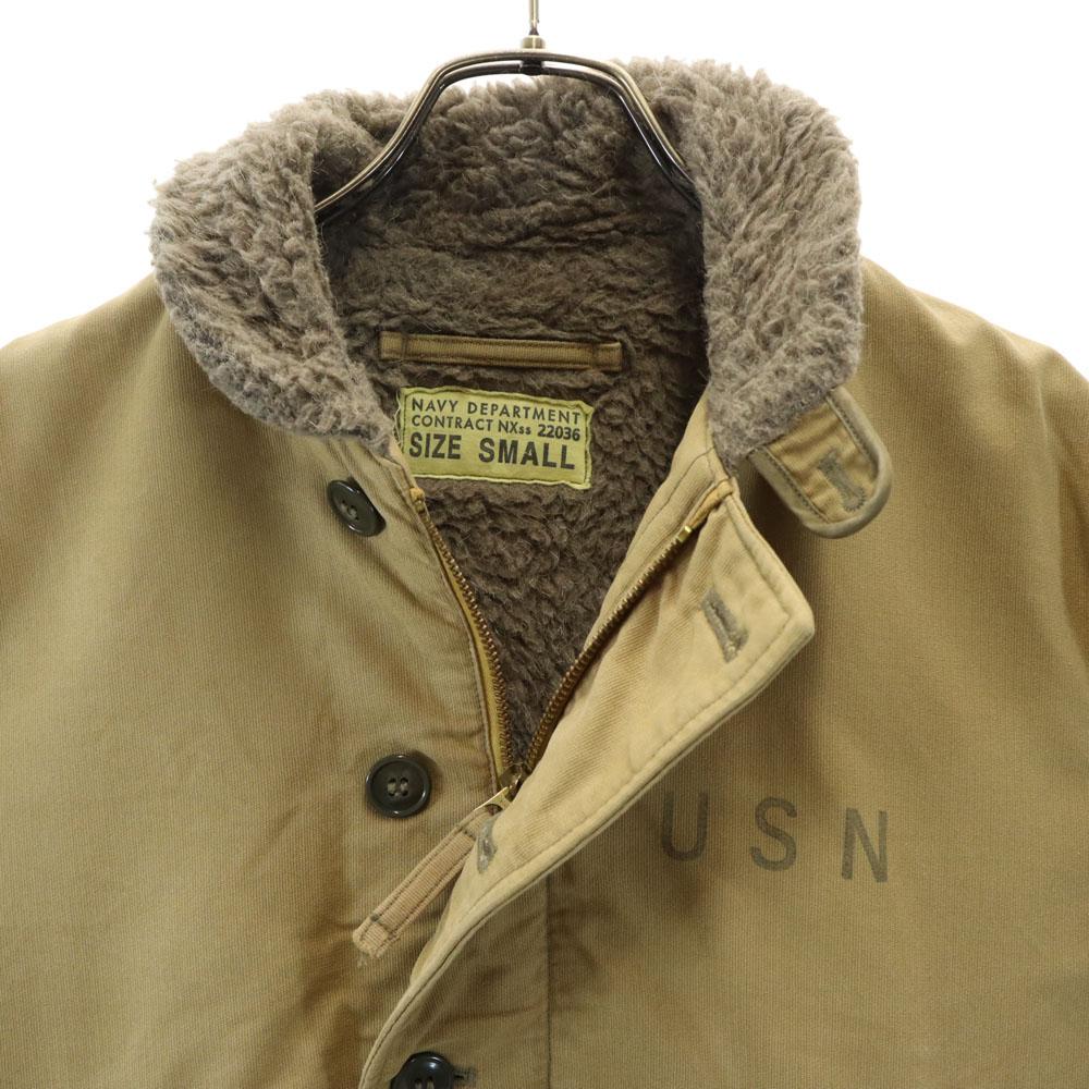 NAVY DEPARTMENT Toyo Enterprise N-1 Deck Jacket S Yellow Beige Men's Used