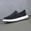 Men's shoes are breathable and comfortable in summer, deodorant canvas shoes, men's one-pedal cloth shoes, versatile thick-soled lazy casual board sh