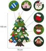 Felt Christmas Tree with 26 Velcro Decorations DIY [Se-Ch1]