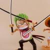 One Piece Hunger Trio Luffy Zoro Funny Sanji Nika Action Figure Doll Model Q Version Mini Anime Action Figure Car Ornaments