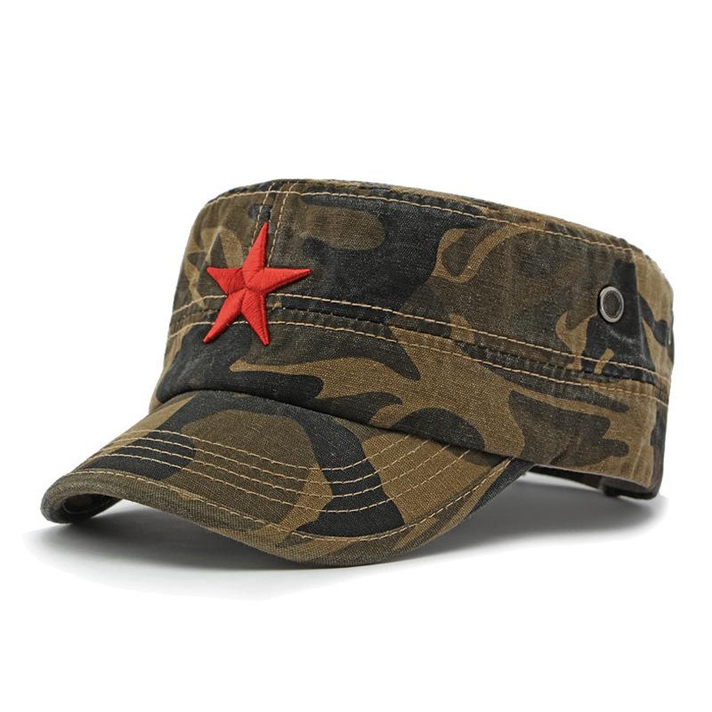 Pălărie spălată Do vechi denim șapcă militară respirabilă Parasolar în aer liber șapcă plată pentru timp liber șapcă cu limbă de rață