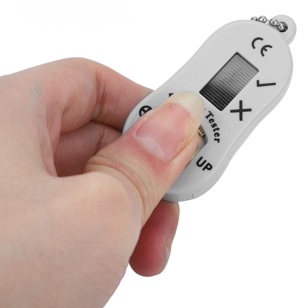 Battery Measuring Device Pocket Hearing Aid Battery Power Monitoring Tester Checker Tool Light Gray