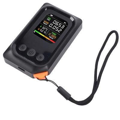   Quality Detector 5 In 1 CO2 TVOC HCHO Temp Humid Smart Tester Portable Rechargeable Compact