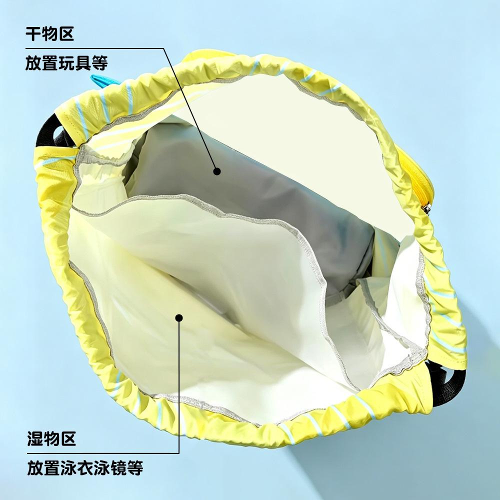 Large Capacity Wet-Dry Separation Swim Bag Dual-Use Backpack Beach Sandproof Bag