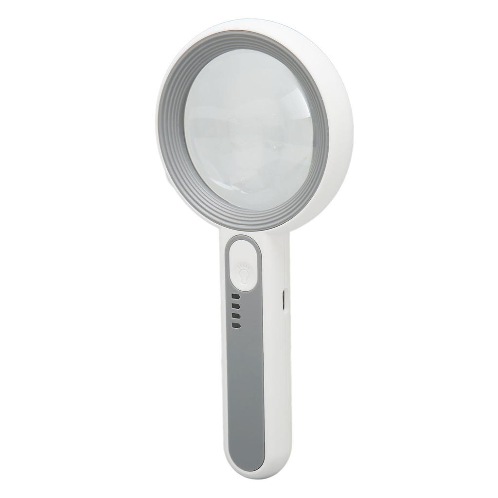 Handheld Magnifier Portable Rechargeable Optical Lens Touch Control LED Lighted Magnifier for Reading