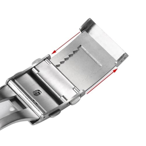 UECAJY (Small Shop) 18/20mm/22mm Solid 316L Stainless Steel Watch Buckle Fits Seiko/Citizen Watch Bands with Adjustable Clasp and Luxury Metal Button