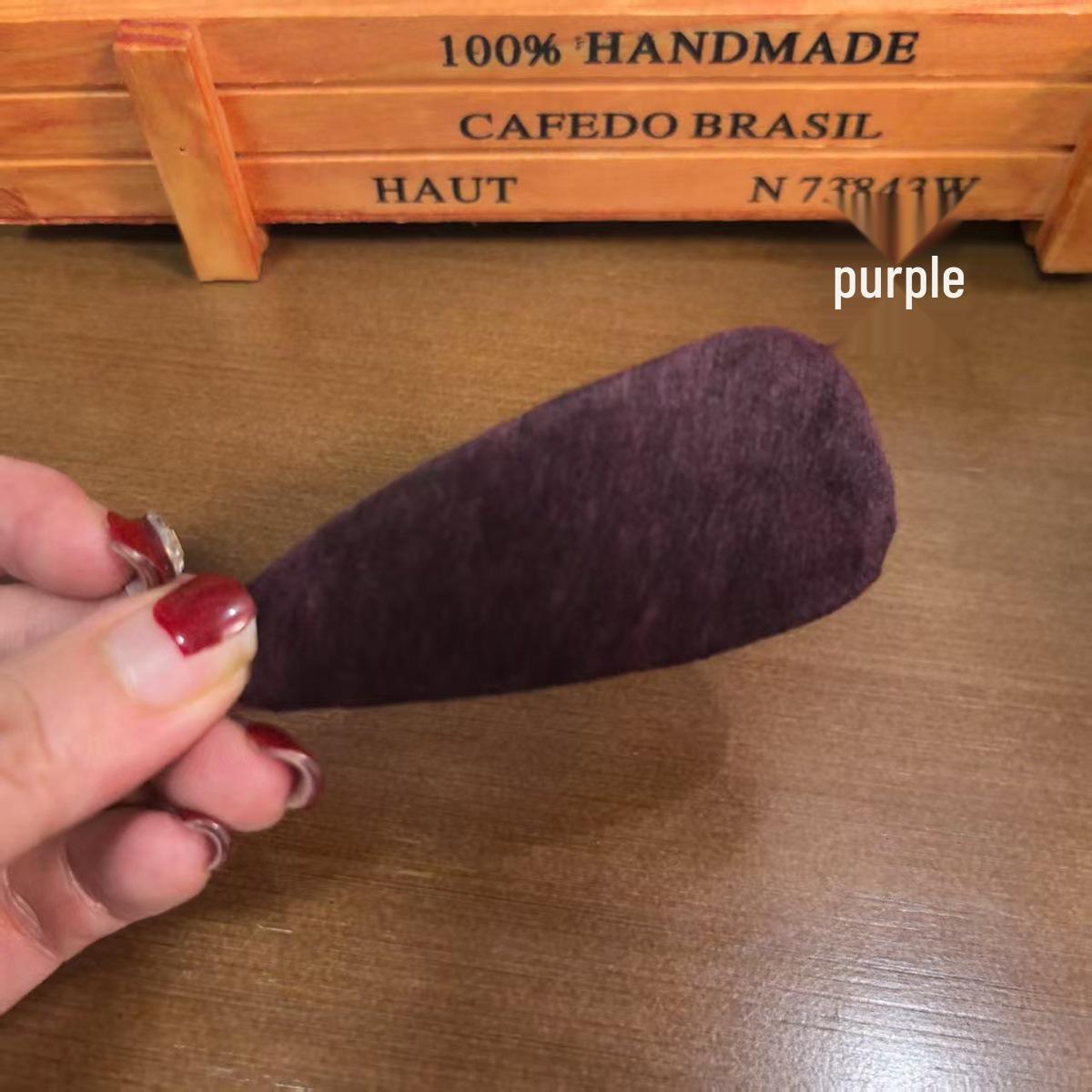 Korean Geometric Triangle Hair Clip - Textured Ink Wash Brushed Design, Fashionable BB Clip & Bangs Accessory фиолетовый