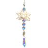 Crystal Sun Reach Moon Window Prism Light Catcher Glass Crystal Sun Catchers for Window, Prism Decor SJGJ04