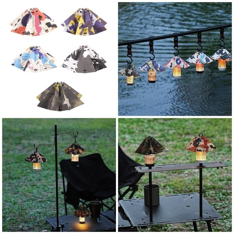 Folding Umbrellas Tent Light Shade Portables Outdoor Umbrellas Tent Lampshades for Outdoor Camping Hiking