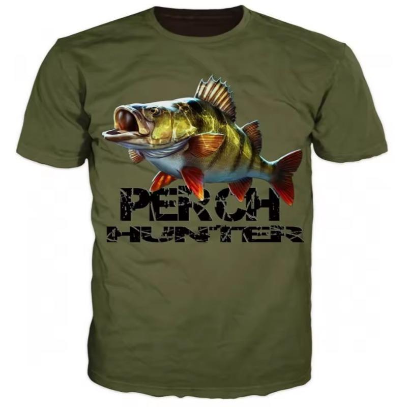 Summer Harajuku Carp Fish Print Men Women T Shirts Casual Breathable Round Neck Short Sleeve Sports Oversized T-shirts Men Tops