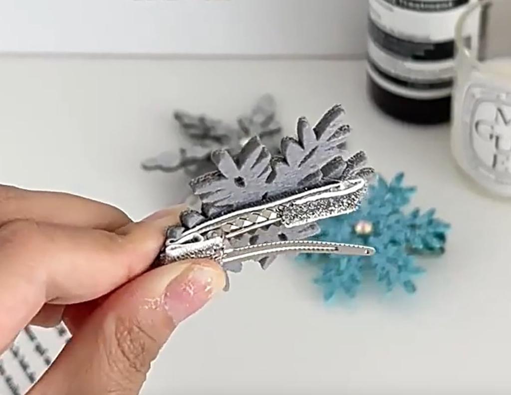 Eiskönigin Cosplay Haarschmuck 6-teiliges Set mit Schneeflocken-Haarklammern für Kinder und Erwachsene