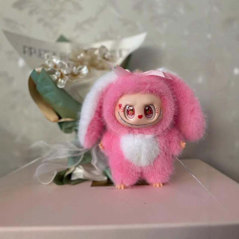 Cute Cute Vinyl Pull Bunny Plush Toy Doll Bunny Bag Pendant Doll