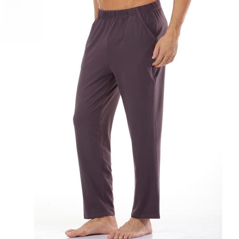 Yilanlu Men's Modal Cotton Loose Pajama Pants - Lightweight Summer Air-Conditioned Trousers