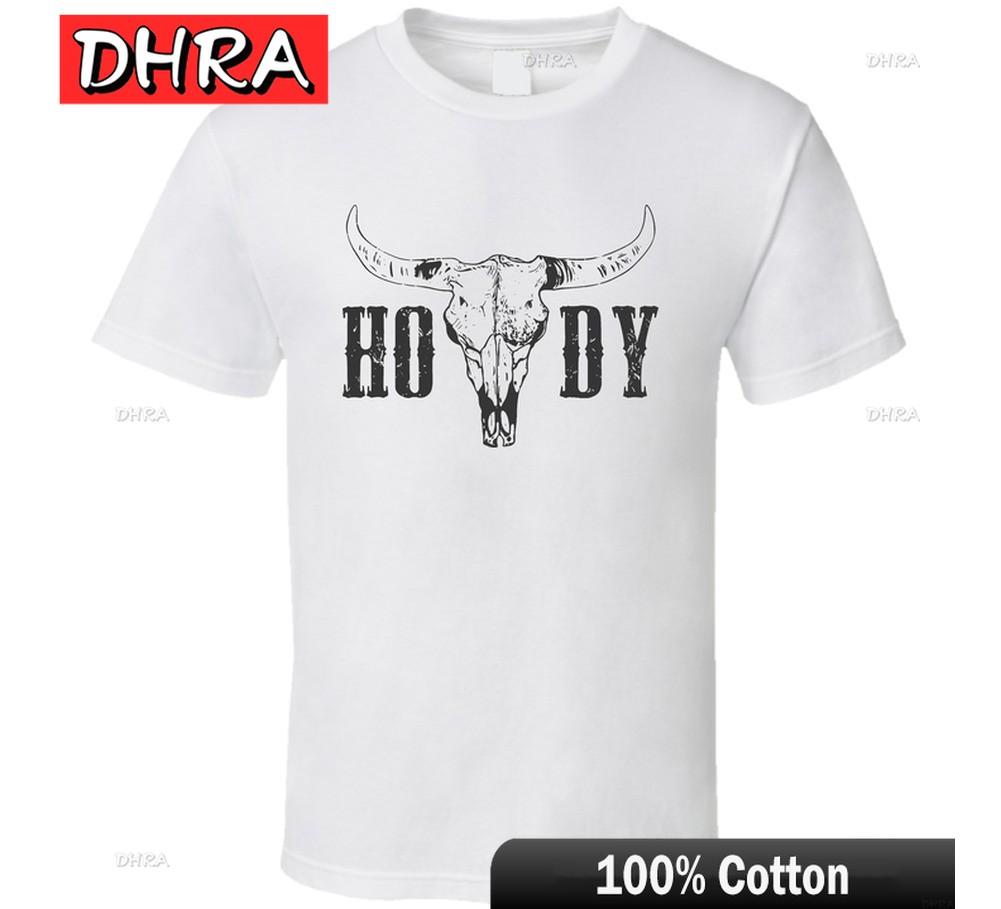 Howdy Funny Cowboy T Shirt Featuring Trendy Artwork T Shirt Femme Crew Neck Tee Casual Top Hop Short Sleeve Tee Shirt Stylish 4XL
