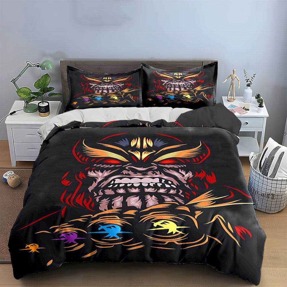 Stylized face with gauntlet. Bedding sets Duvet cover sets Duvet covers Pillowcases(1 * Duvet Cover 2 * Pillowcases without duvet insert)