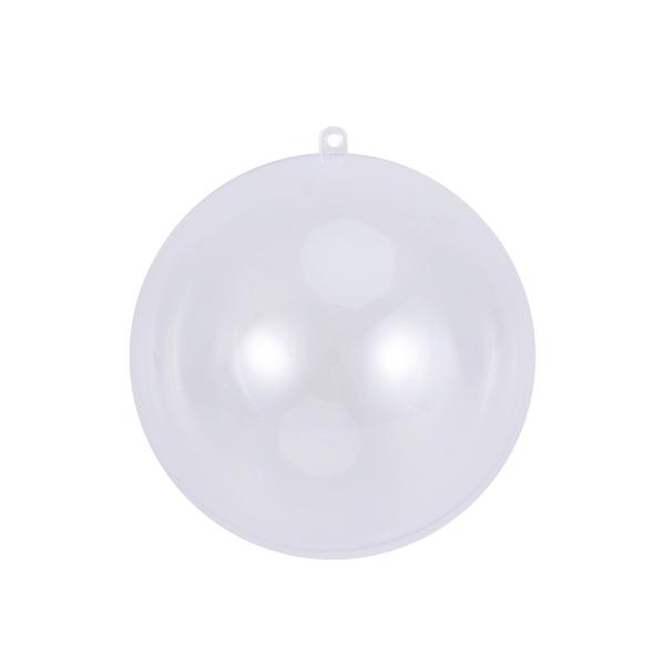 100x8cm Plastic Clear Ball Empty Baubles Christmas Party Hanging Ornament Gift