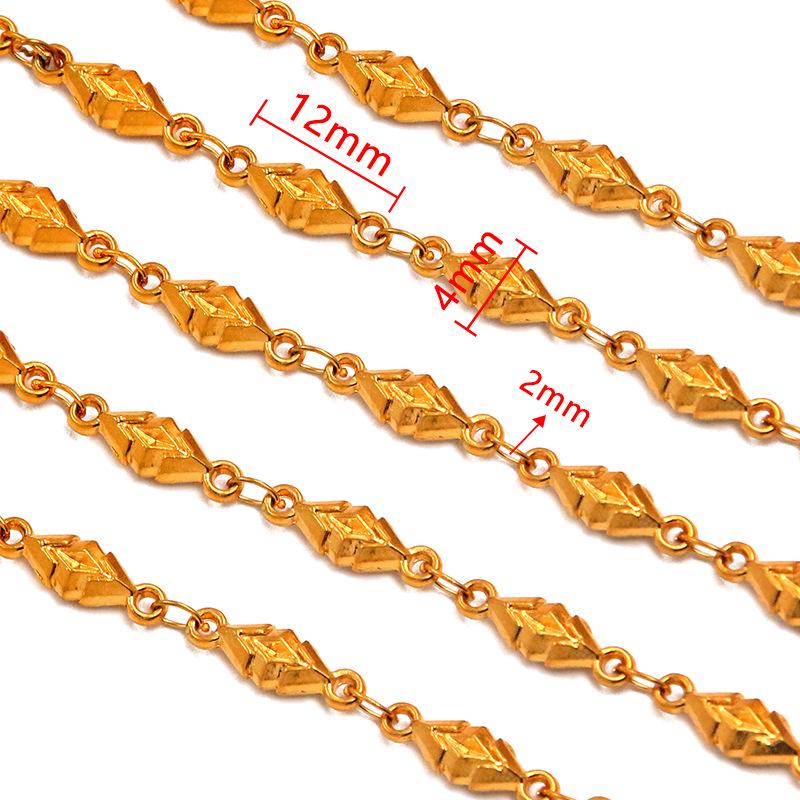 18K Gold Plated Stainless Steel Heart, Butterfly, Four-Leaf Clover, Shell Chain Bracelet/Necklace, 50cm.